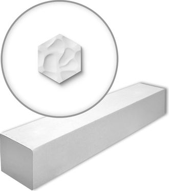 NMC Nmc - Coral-box Arstyl Noel Marquet 1 Caja 6 Piezas 3d Revestimiento Mural Dise&ntilde;o Moderno Blanco 0,54 M2