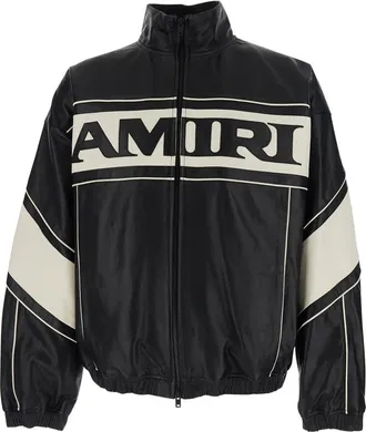 Amiri Leather Outerwears Nero-Uomo