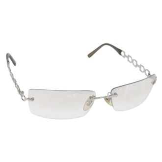 Ferragamo Pre-owned Accessories, female, Gray, Size: ONE SIZE Pre-owned Metal Sunglasses