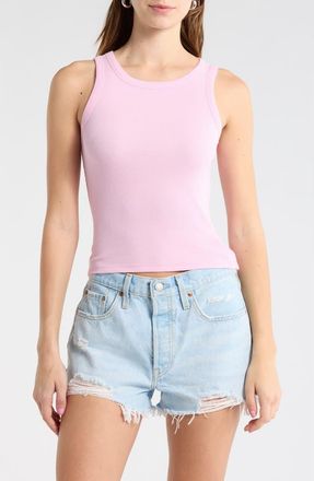 Abound Rib Tank in Pink Sweet at Nordstrom Rack, Size X-Small