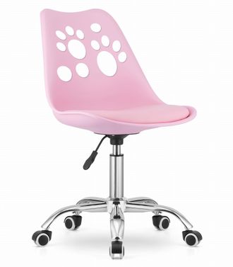 OEM Silla Giratoria Estampada - Rosa