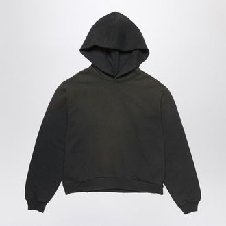 Acne Studios Logo Kapuzenpullover Schwarz