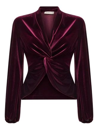 Blanca Vita Berik blouse - women - Polyester/Spandex/Elastane - 40 - Purple