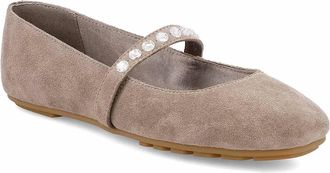 Mia Shoes Womens Karolin Flat Shoes In Stone