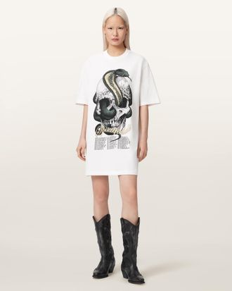 AllSaints Snakehead Mini T-Shirt Dress