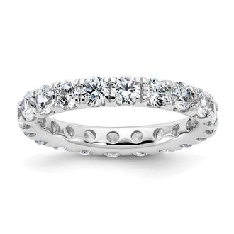Diamond2Deal 14k Gold 3 Ct Lab Grown Diamond Eternity Band Ring