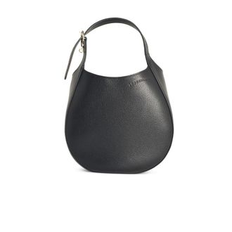 Longchamp Le Foulonne S Black Leather Bag
