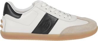 Tod's Tabs Sneakers - Dames - Sneakers - Wit - 38 EU - Leer - Schoenen