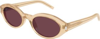 Saint Laurent SL 567 007 Womens Sunglasses Yellow Size 51 - Free RX Lenses - Free RX Lenses