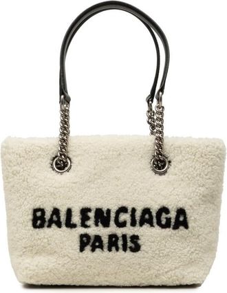 Balenciaga Pre-owned Balenciaga Small Shearling Duty Free Tote Ladies 4ADO6TP5GG7CXZY8