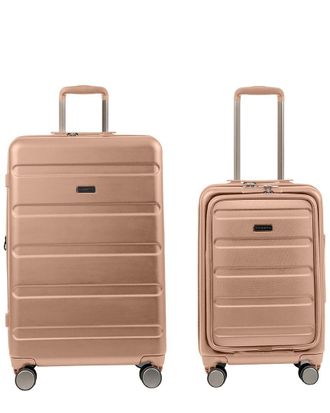 Champs Luggage Tech 2Pc Expandable Luggage Set