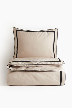 H&M Einzelbettw&auml;sche aus &auml;gyptischer Baumwolle - Beige