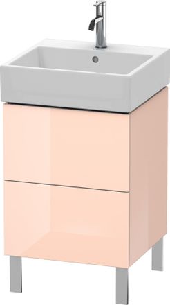 Duravit Duravit L-cube Mueble De Aseo Vertical 48,4 X 45,9 Cm, 2 Extra&iacute;bles, Para Vero Air 235050, Color: Perla De Albaricoque Laca De Alto Brillo - Lc6774010