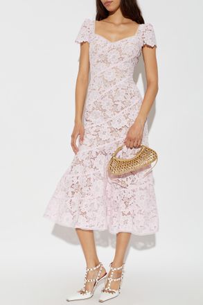 Self Portrait Lace Dress, Womens, Pink