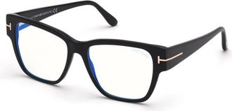 Tom Ford Ladies Black Square Eyeglass Frames FT5745-B 001