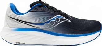 Saucony Mens Ride 18 Running Shoes In Black/skydiver