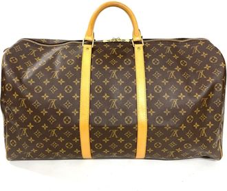Louis Vuitton Brown Monogram Canvas Boston Bag (Pre-Owned)