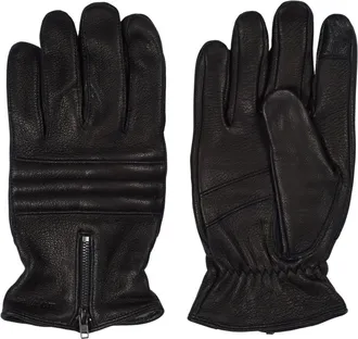 Howard London Accessoires, Heren, Zwart, 9 1/2 IN, Wol, Tim Leren Handschoenen