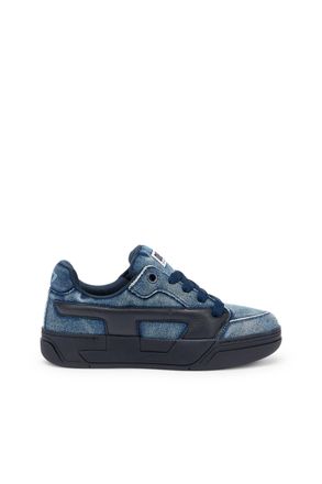 Diesel S-D-Ollie - Sneakers in washed frayed denim - Sneakers - Man - Blue