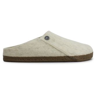 Birkenstock Zermatt Rivet Wool Felt Unisex Slip On Sandals - Ecru - Size:UK 7.5