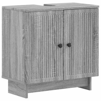 vidaXL Mueble De Lavabo Para Ba&ntilde;o Ede Sonoma Gris 59,5 X 31,5 X 59 Cm Vidaxl