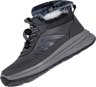 Generic Mens Thermal Insulated Winter Walking Sneakers with Arch Support Non Slip Sole for Outdoor Hiking and Casual Daily Wear Lightweight Breathable Athleti
