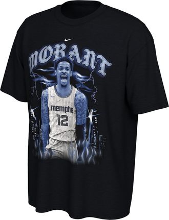 Nike Ja Morant Memphis Grizzlies City Edition Nike Mens NBA T-Shirt in Black | IX5399-010