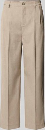 Casual Friday Casual Friday Hose mit Streifenmuster und B&uuml;gelfalten Modell GRANT in Beige, Gr&ouml;&szlig;e 29/30