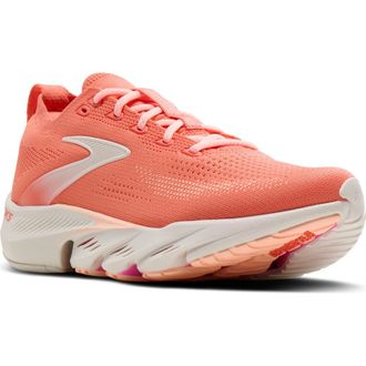 Brooks Glycerin Flex Running Sneaker in Peach Echo/Coral/Coconut at Nordstrom, Size 10.5