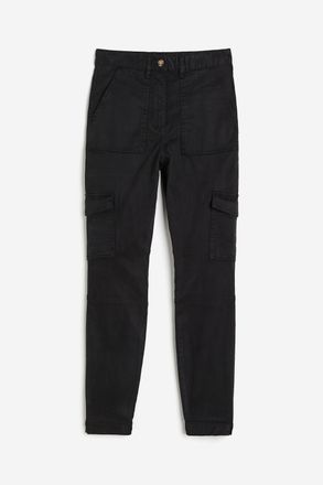 H&M Cargohose aus Twill - Schwarz