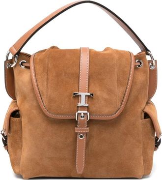 Tod's Zaino T Timeless - Dames - Handtassen - Bruin - ONE Size - Leer - Tassen