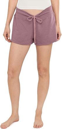 Free People Staycation Sleep Shorts Womens Pajama Elderberry Tea : MD (Womens 8-10), Cotton/Polyester