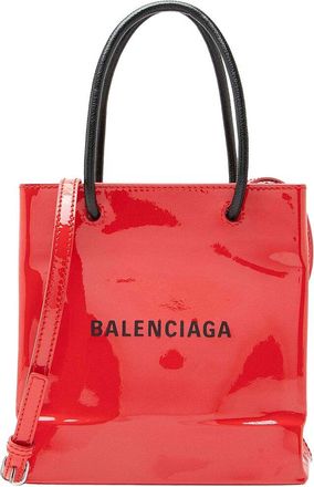 Balenciaga Red Leather Xxs Shopping Tote (Authentic Pre-Loved)