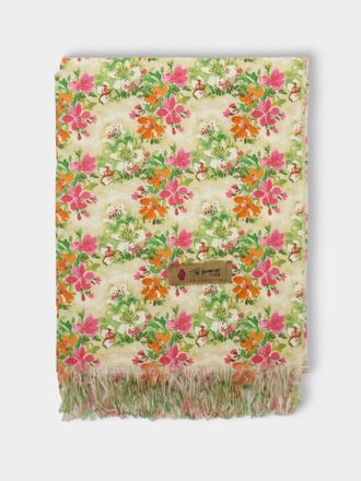 Lyria Floral Linen Rectangular Tablecloth (137.5in/3.5m)