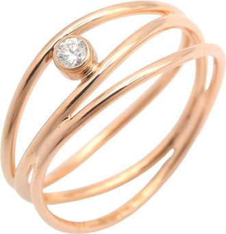 Tiffany & Co. Gold Clear Pink Gold (18K) Band Ring (Pre-Owned)