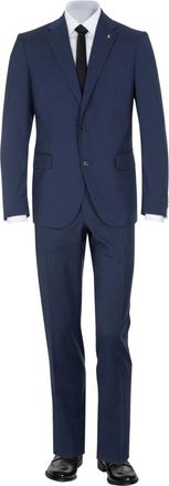 Corneliani Single-breasted pakken - Heren - Pakken - Blauw - Maat: XL