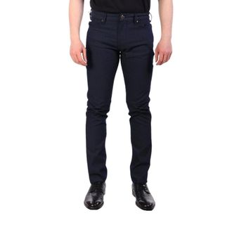 Emporio Armani Trousers - male - Emporio Armani - Slim-fit Trousers - Blue - W33 - Trousers