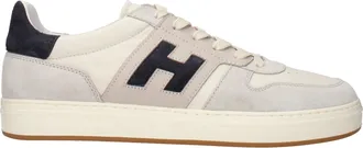 Hogan Hombres Hogans Deportivas Piel Beige/Azul Oscuro