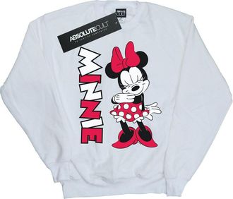 Disney Dames/Dames Minnie Mouse Giechelend Sweatshirt (Wit)