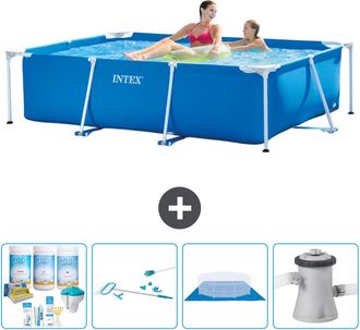 Intex Piscina Con Estructura Rectangular - 220x150x60 Cm - 7-piezas S20818