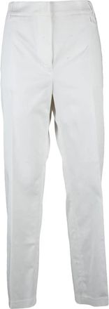 Liu Jo Cotton Elastane Trousers - White