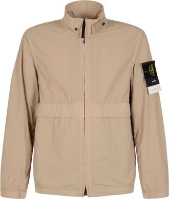 Stone Island Smerigliato-TC Jacket - Heren - Zomerjassen - Beige - XL - Jassen