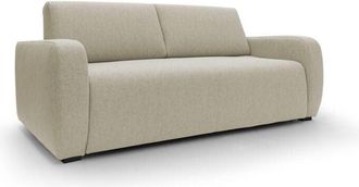 Divani.Store Divani.store - Duna Sof&aacute; Cama Convertible Con Colch&oacute;n De 20 Cm De Tela Suave Flameada E Impermeable 195 Cm (mat. 140x197) Beige