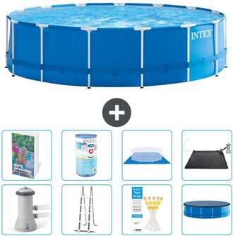 Intex Piscina Con Estructura Redonda - 457x122 Cm - 9-piezas S619