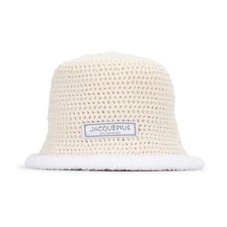 Jacquemus Hats, unisex, White, Size: ONE SIZE Le Bob Bordino