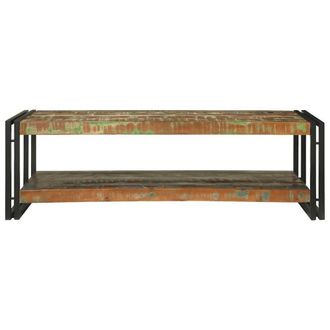 Berkfield Home Modern Coffee Table Multicolour 120x50x38 cm Solid Wood Reclaimed | Size: 120 x 50 x 38 cm