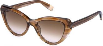 Furla SFU977V 0VBL Womens Sunglasses Brown Size 54
