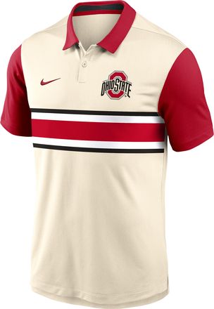 Nike Ohio State Vapor Primary Logo Nike Mens Dri-FIT College Polo in Brown | 00HT0HPGOH-B3F