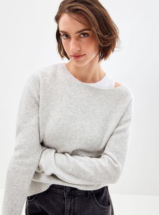 Contemporaine Womens Brushed boat-neck sweater