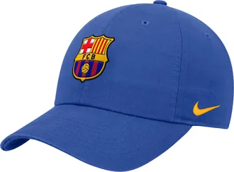 Nike FC Barcelona Club Nike Mens Adjustable Cap in Blue | C16941C991FCBC-RYL